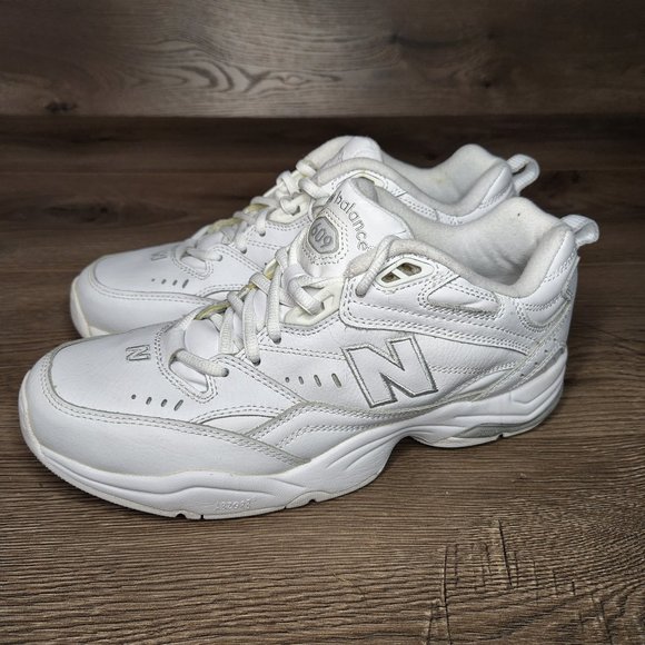 New Balance Shoes - New Balance 609 Women's White WX609AW Leather Walking Cross Training Shoes 10.5